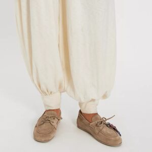 jeffery campbell-Yachting Day Boat Taupe Distressed