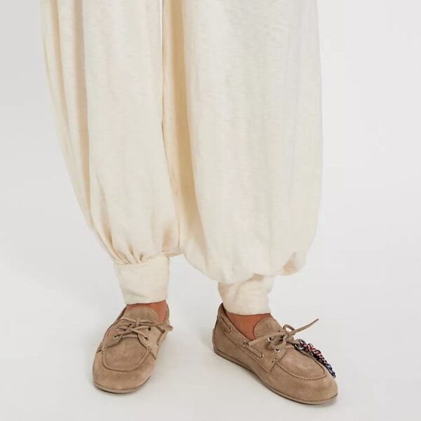 jeffery campbell-Yachting Day Boat Taupe Distressed