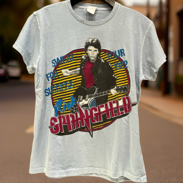 MADEWORN-RICK SPRINGFIELD 90’S CREW TEE BLUE HAZE