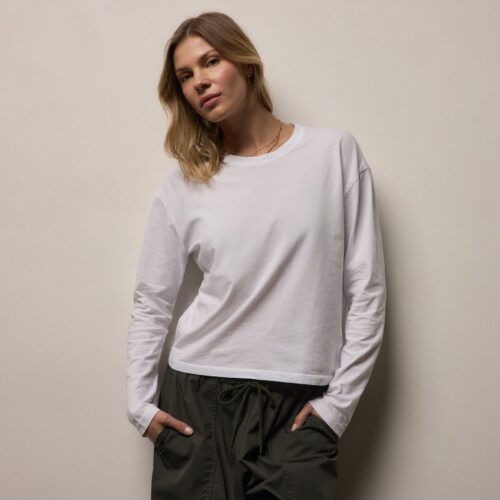 JAMES PERSE-VINTAGE BOXY TEE WHITE WLJ3113