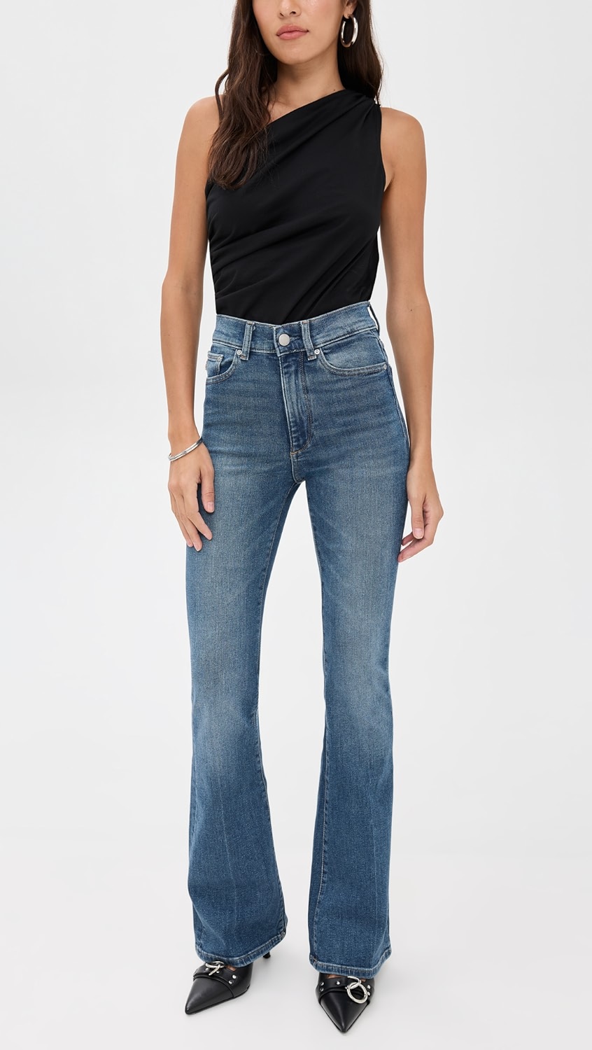 DL1961-Bridget Boot High Rise Instasculpt 33" Jeans Oceanside