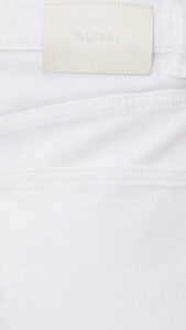 DL1961-Karmine Refined Wide Leg High Rise 28" White