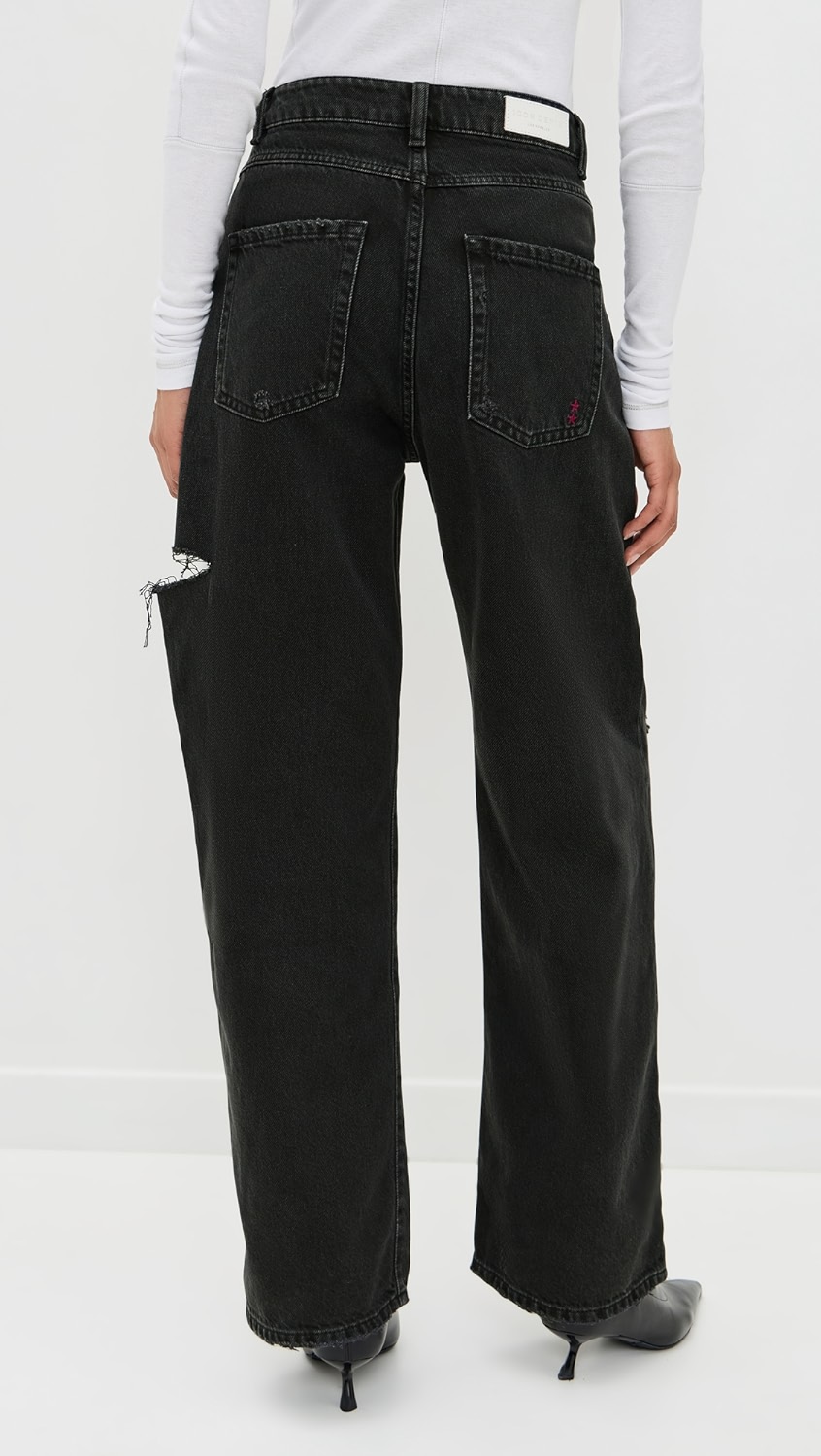 ICON DENIM-POPPY WIDE LEG JEANS Graphite Black