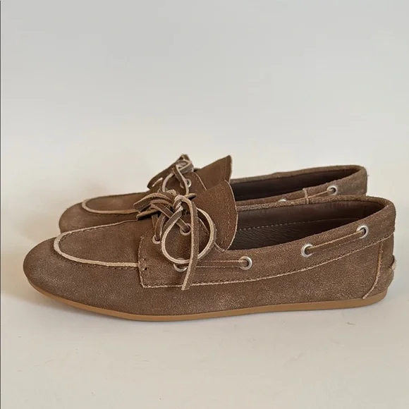 jeffery campbell-Yachting Day Boat camel Suede