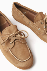 JEFFREY CAMPBELL-YACHTING DAY BOAT TAN SUEDE