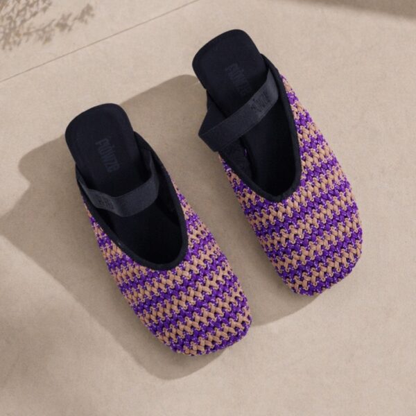 FLOWZE-FLÒ ROPES MULE PURPLE TERRACOTTA