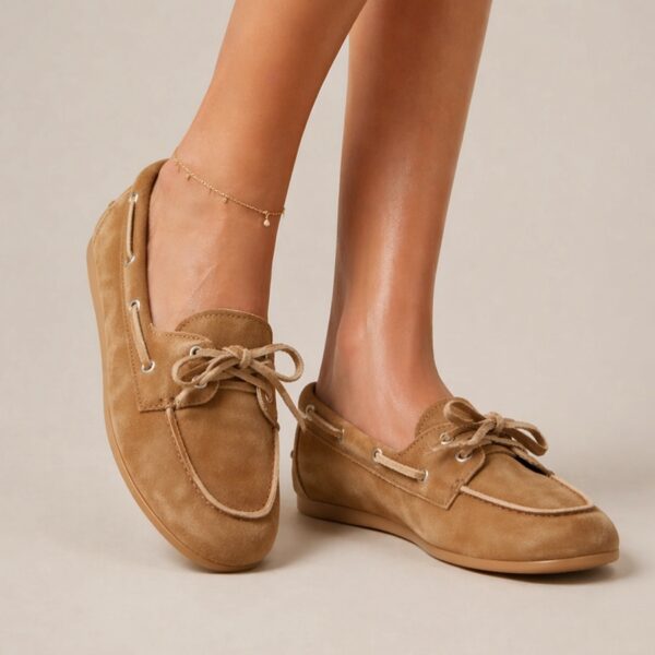 jeffery campbell-Yachting Day Boat Tan Suede