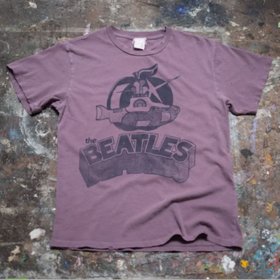 MADEWORN THE BEATLES CROP TEE PURPLE HAZE