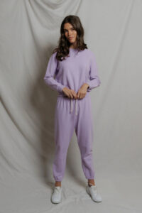 PERFECT WHITE TEE-JOHNNY SWEATPANT ULTRAVIOLET