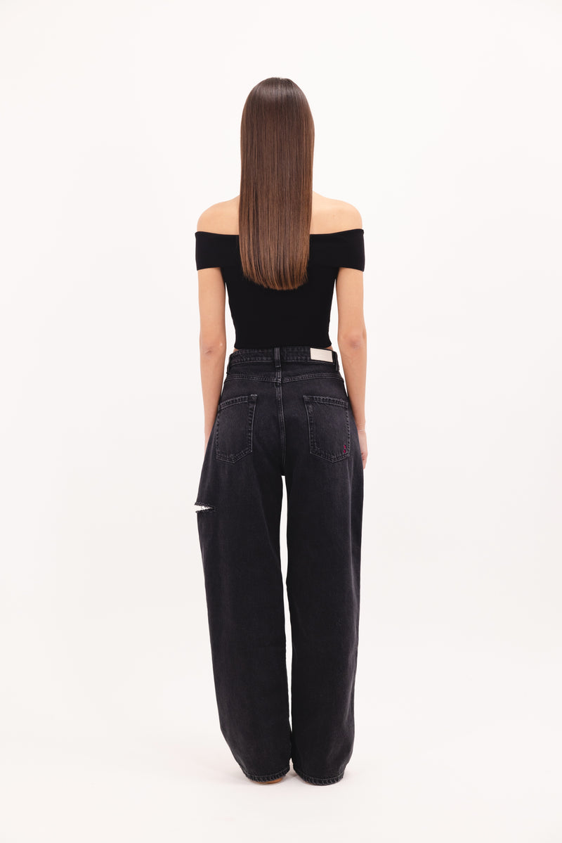 ICON DENIM-POPPY WIDE LEG JEANS