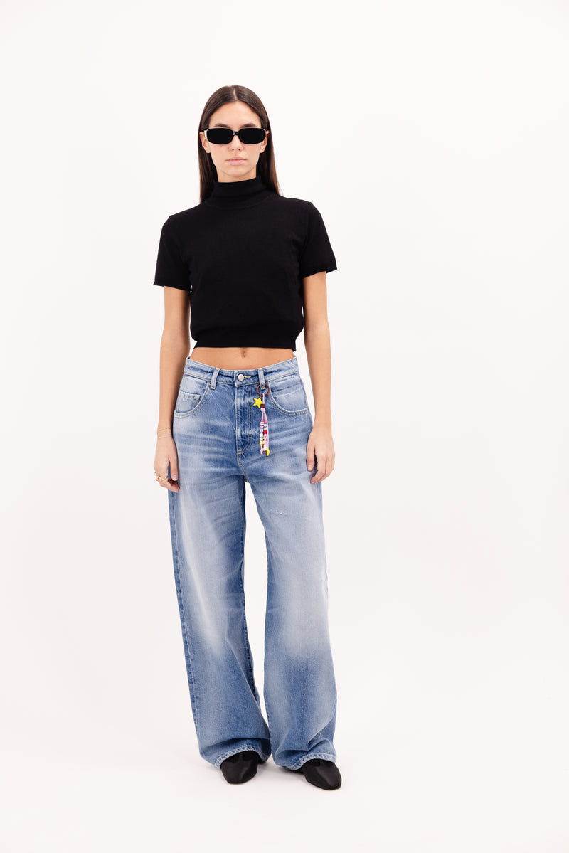 CON DENIM-POPPY WOMEN’S WIDE LEG JEANS