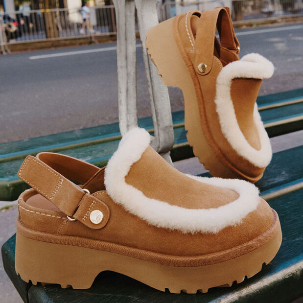 UGG-NEW HEIGHTS ESMEE CLOG CHESTNUT