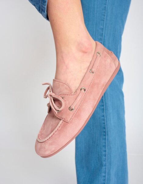 jeffery campbell-Yachting Day Boat Dusty Pink Suede Brush