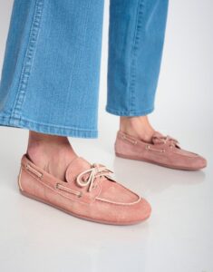 jeffery campbell-Yachting Day Boat Dusty Pink Suede Brush