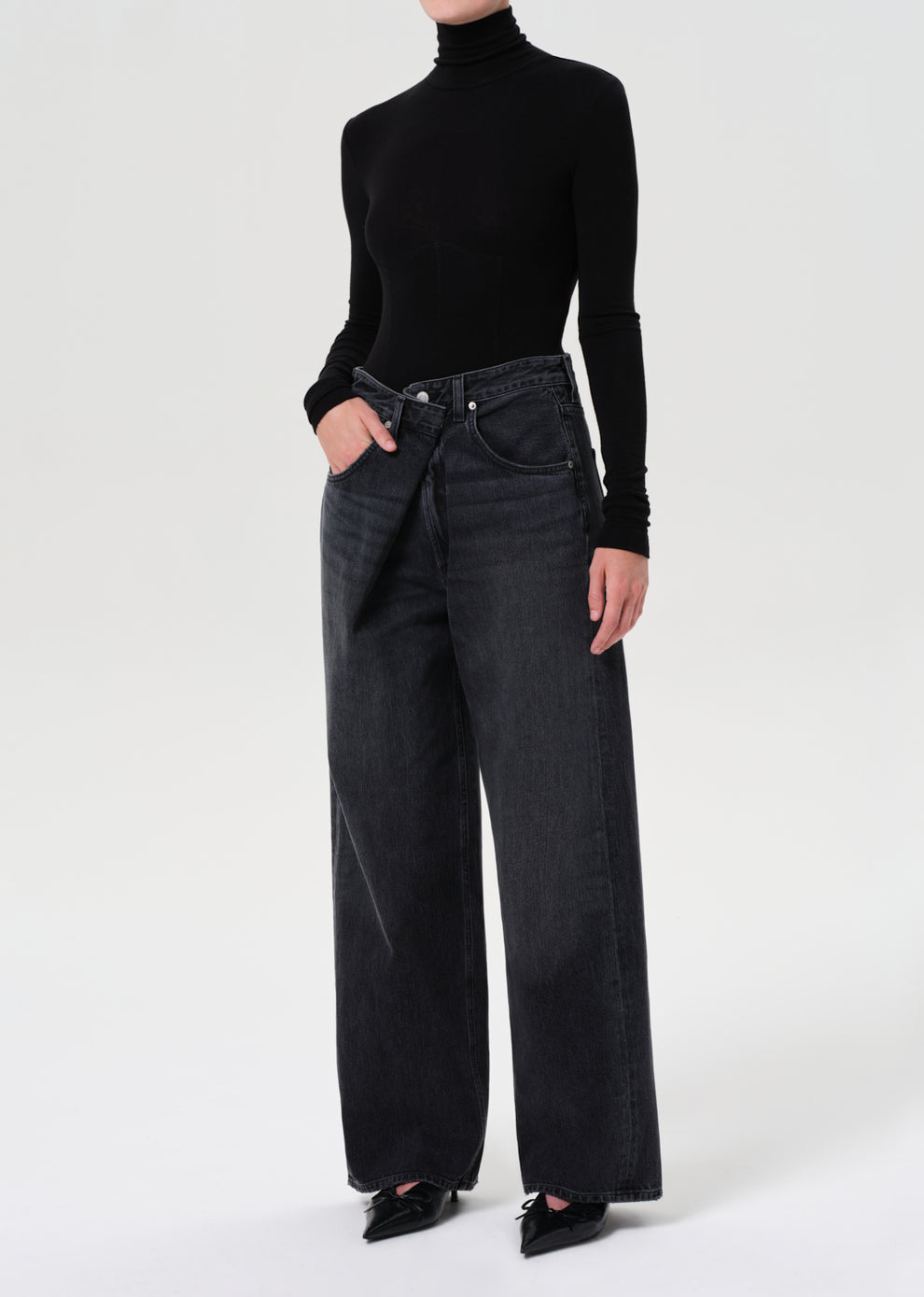 AGOLDE–WILMA BODYSUIT BLACK