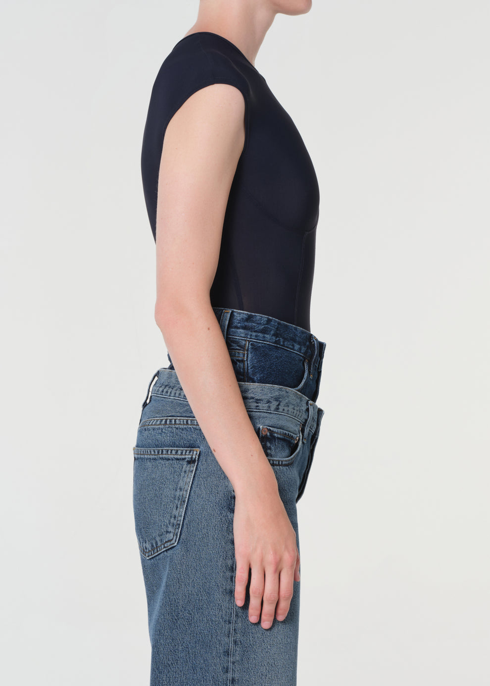 AGOLDE–NADIA BODYSUIT NAVY