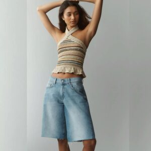 DL1961-ABBY RELAXED DENIM SHORTS BAYSIDE