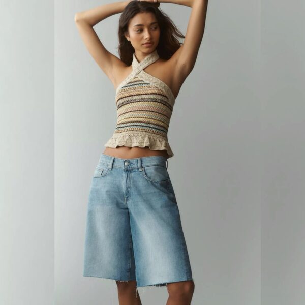 DL1961-ABBY RELAXED DENIM SHORTS BAYSIDE