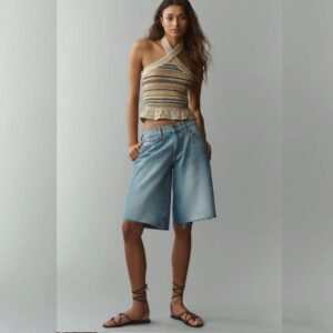 DL1961-ABBY RELAXED DENIM SHORTS BAYSIDE