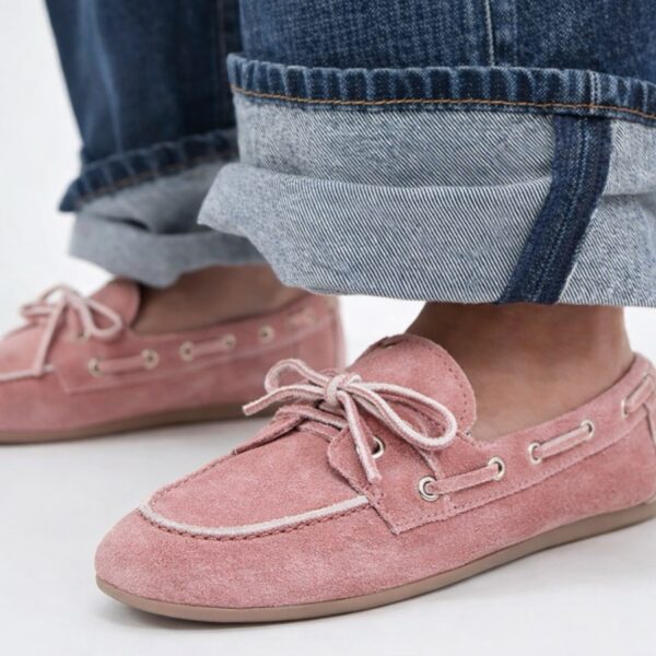 jeffery campbell-Yachting Day Boat Dusty Pink Suede Brush