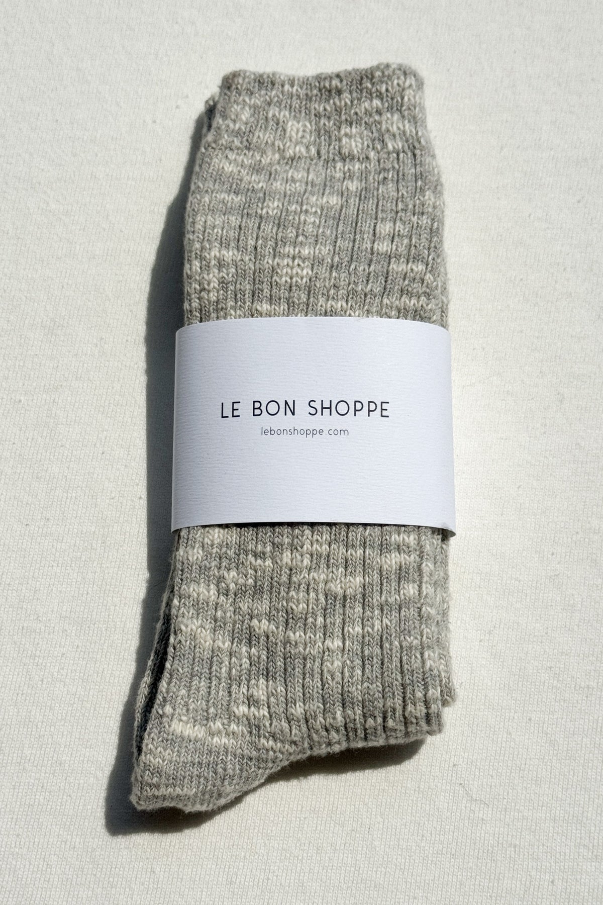 LE BON SHOPPE-COTTAGE SOCKS HEATHER GREY