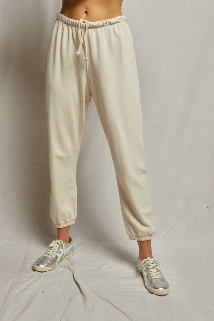 PERFECT WHITE TEE-JOHNNY FRENCH TERRY EASY SWEATPANT (SUGAR)