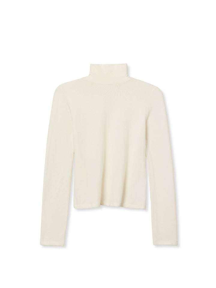 PERFECT WHITE TEE-DANA TURTLENECK SUGAR
