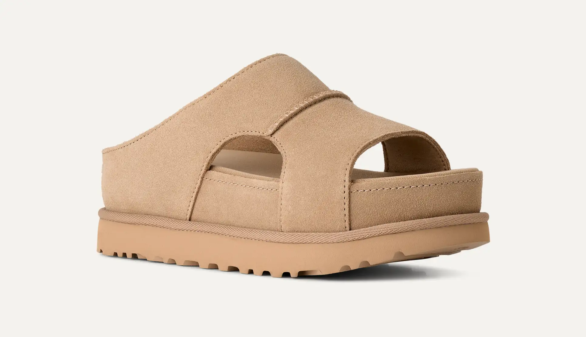 UGG-GOLDENSTAR HI CUTOUT SLIDE SANDAL SAND 1175132-SAN