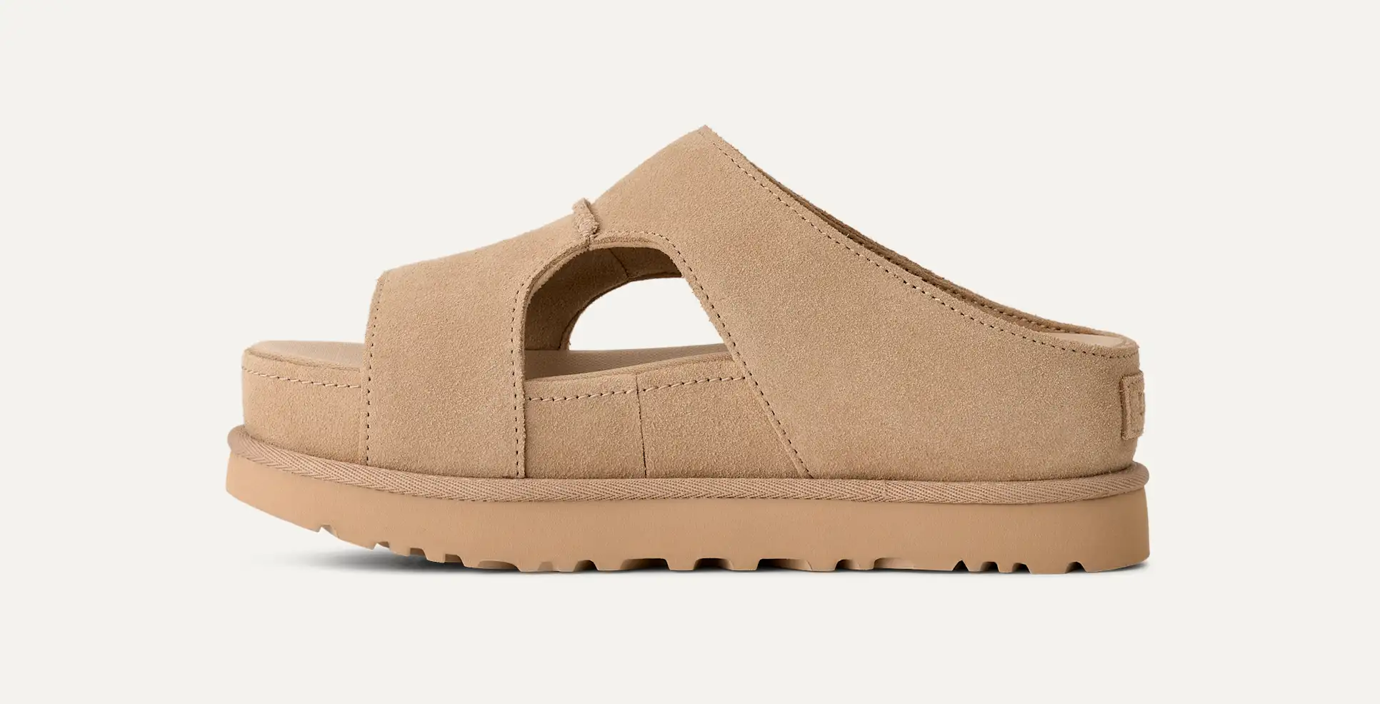 UGG-GOLDENSTAR HI CUTOUT SLIDE SANDAL SAND 1175132-SAN