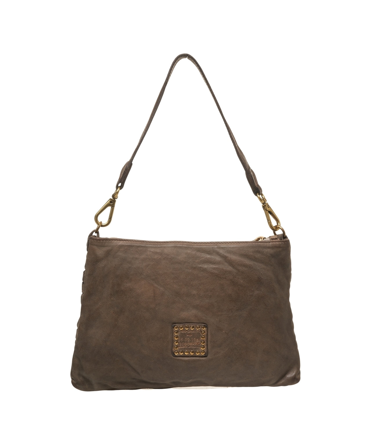 CAMPOMAGGI-BRAIDED SHOULDER BAG MILITARY