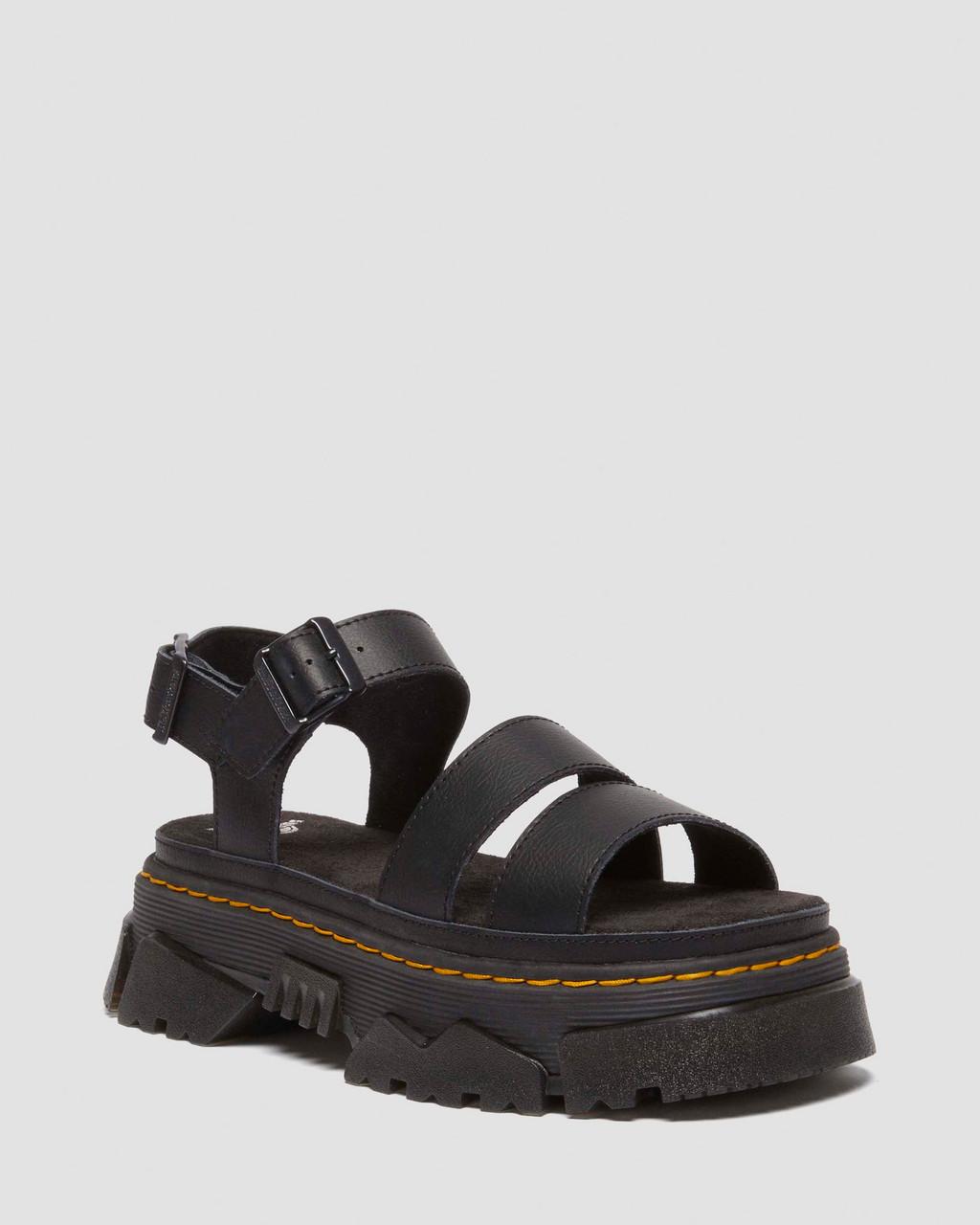 DR. MARTENS-MATTISON 2 STRAP SANDALS BLACK