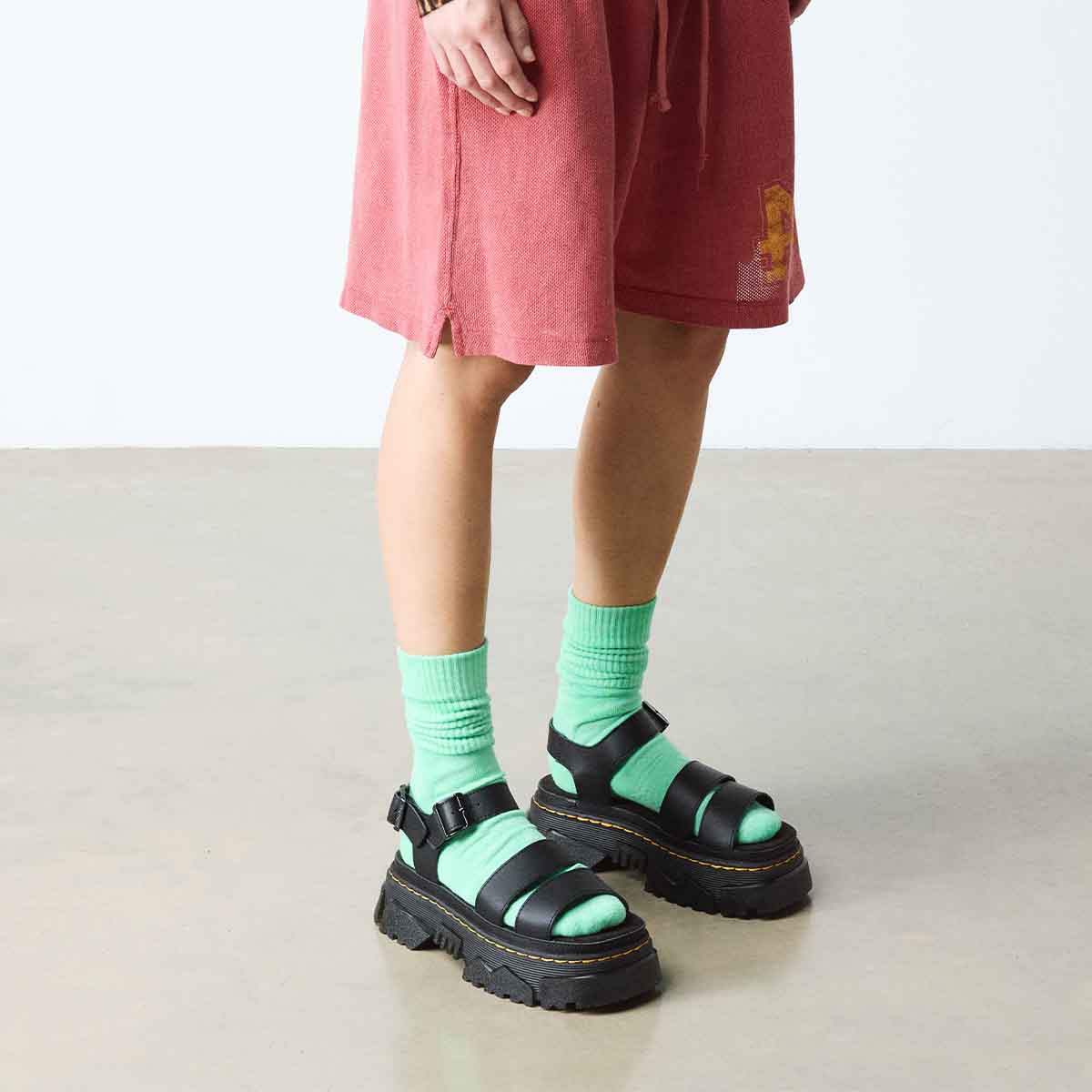 DR. MARTENS – MATTISON 2 STRAP SANDALS BLACK 41660001