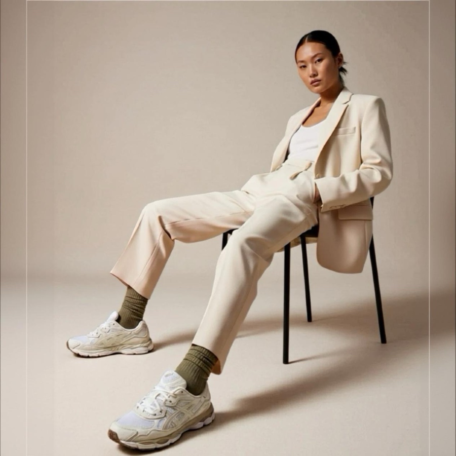 ASICS-GEL-NYC WHITE / FEATHER GREY