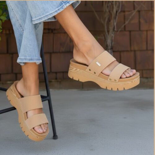 REEF-WOMEN'S VISTA HIGHER CLEO PLATFORM SANDAL TAN SUEDE CJ9250