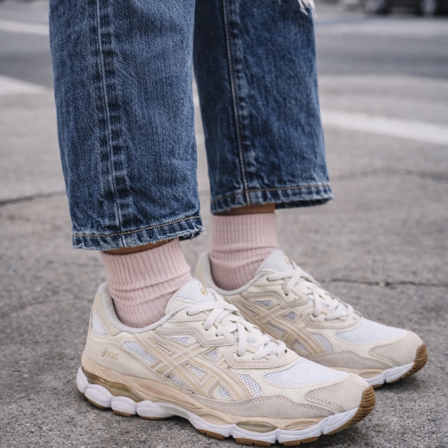 ASICS-GEL-NYC WHITE / FEATHER GREY