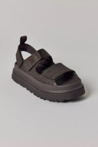 UGG-GOLDENGLOW EMBOSSED SANDAL DENSE SMOKE