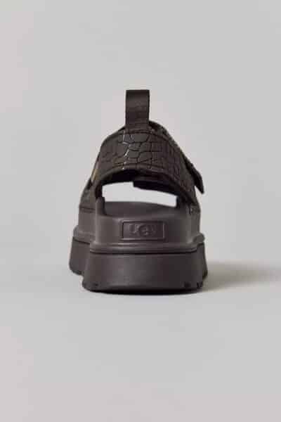 UGG-GOLDENGLOW EMBOSSED SANDAL DENSE SMOKE