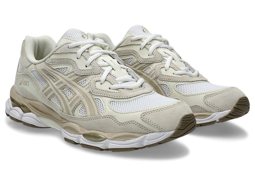 ASICS-GEL-NYC WHITE / FEATHER GREY