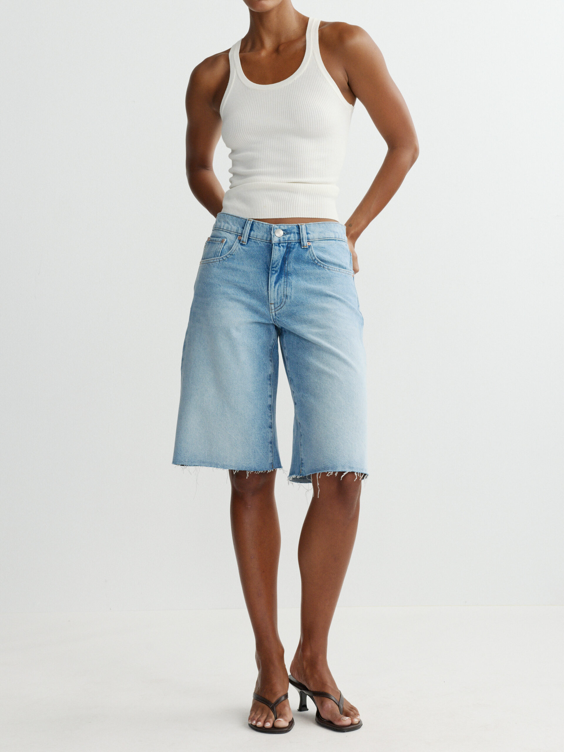 DL1961-ABBY RELAXED DENIM SHORTS BAYSIDE