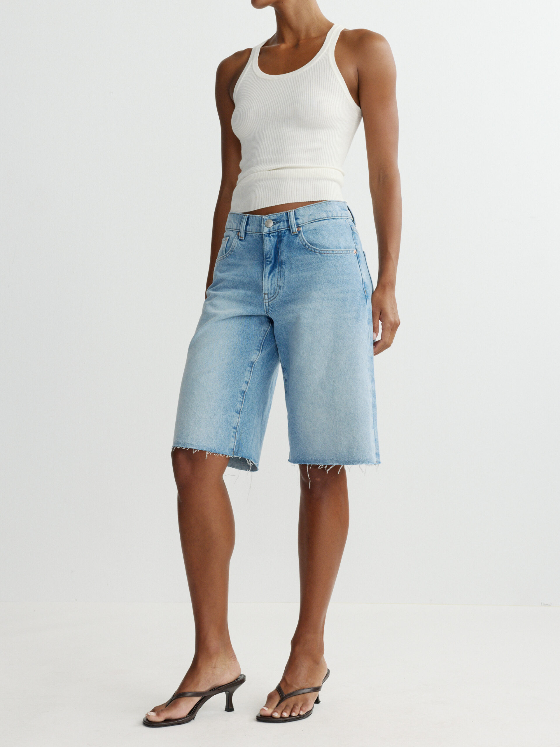 DL1961-ABBY RELAXED DENIM SHORTS BAYSIDE