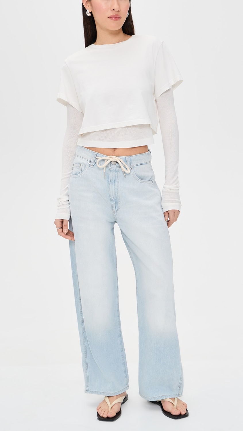 DL1961-TAYLOR RELAXED JEANS POOLSIDE AURA