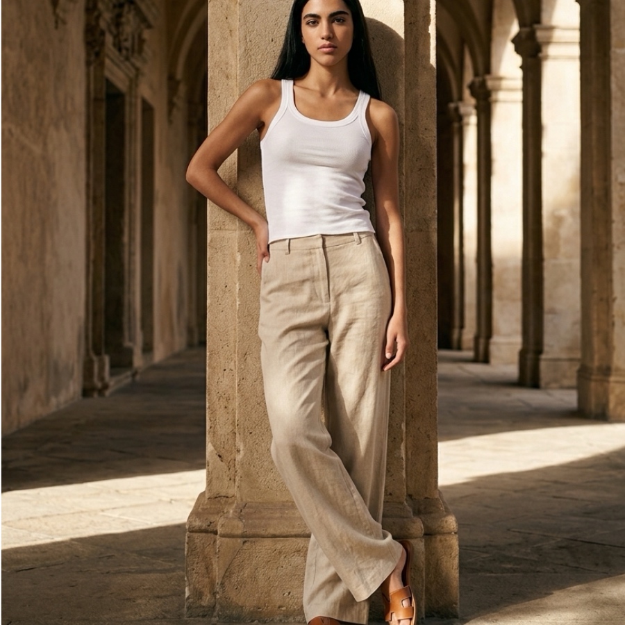 PERFECT WHITE TEE-KARMEN LIGHT FRENCH JERSEY WHITE