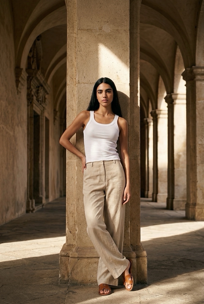 PERFECT WHITE TEE-KARMEN LIGHT FRENCH JERSEY WHITE