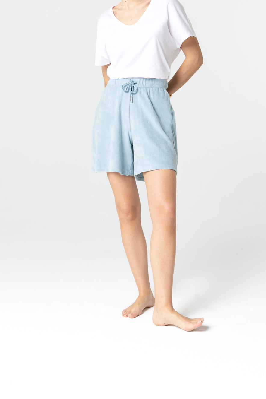 MAJESTIC FILATURES-BLUE CALANQUES SHORTS