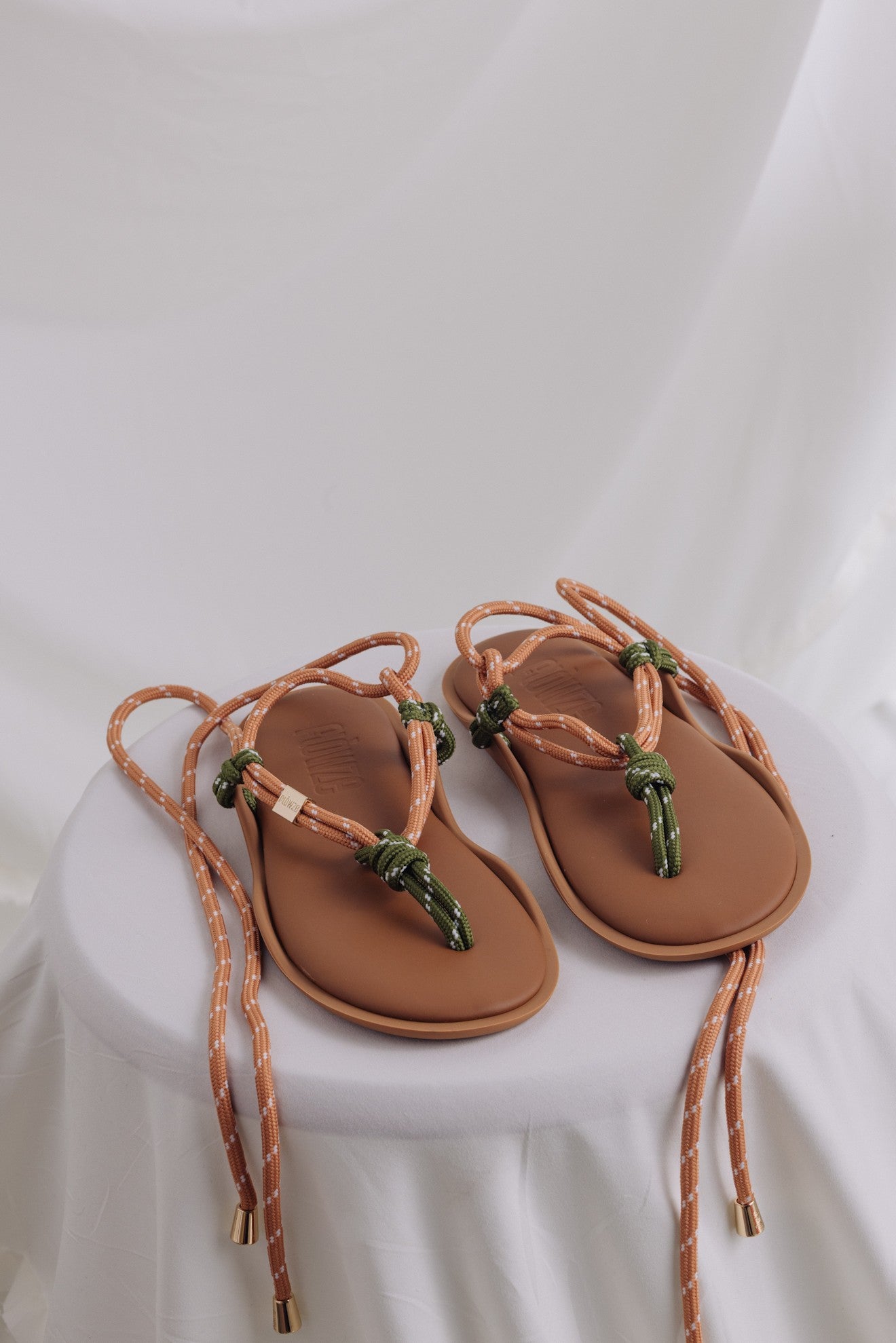 FLOWZE-FLÒ TWIN ROPES SANDAL TERRACOTTA MILITARY GREEN