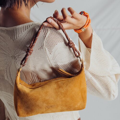 FLOWZE-FLÒ POUCH SUEDE CAMEL