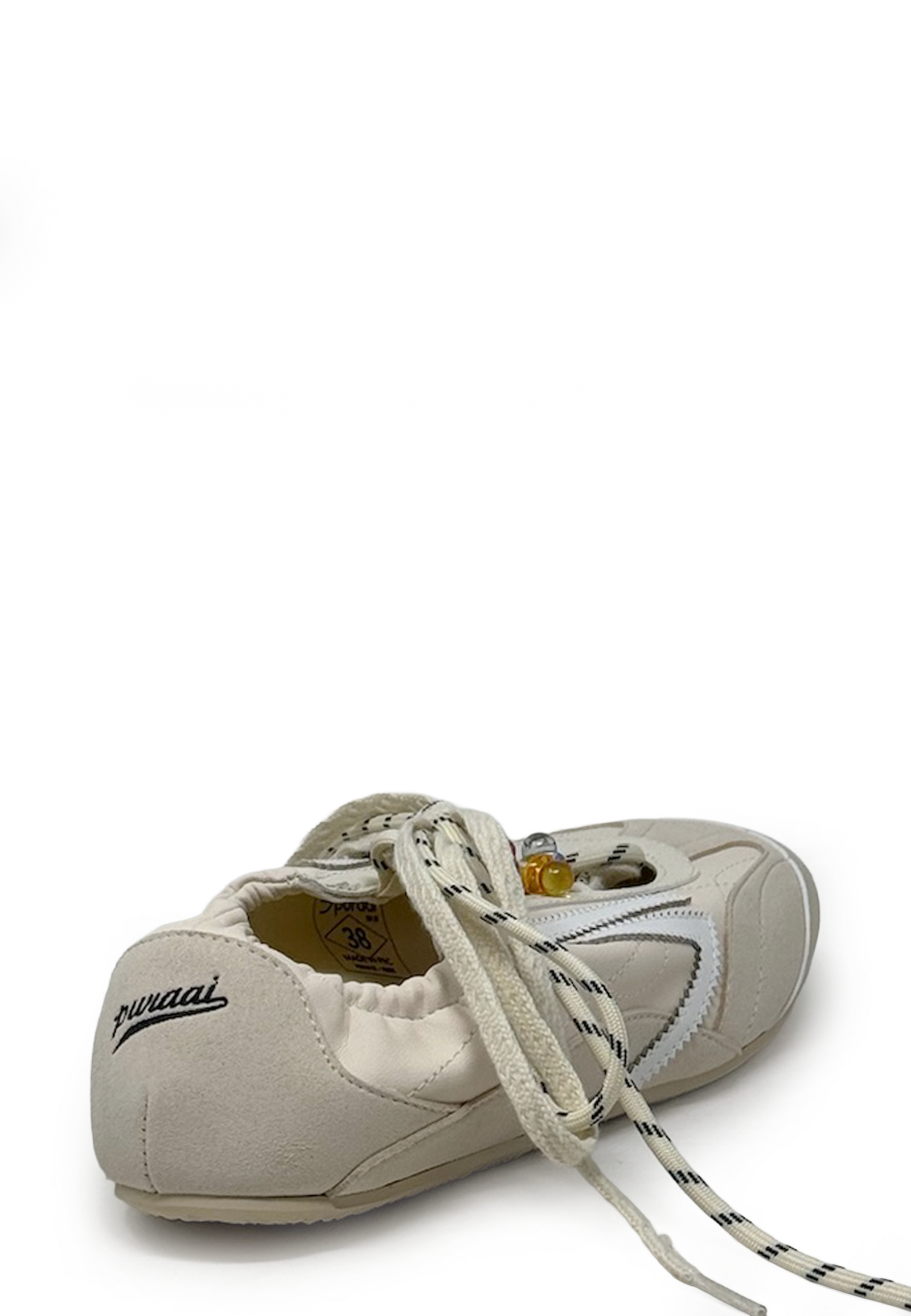 PURAAI-LIZARD LUNAR SILK SNEAKERS VANILLA PU802L-002
