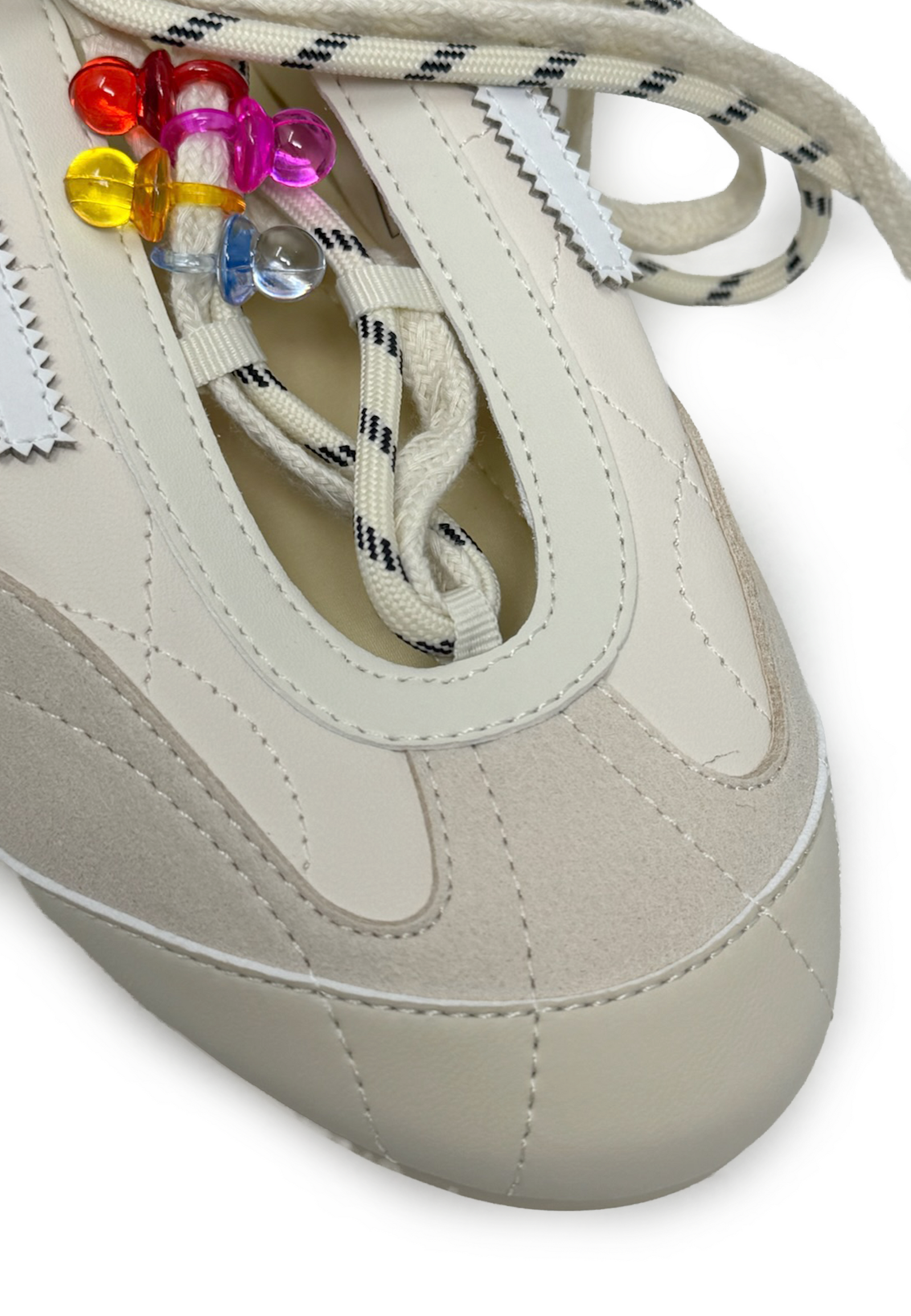 PURAAI-LIZARD LUNAR SILK SNEAKERS VANILLA PU802L-002