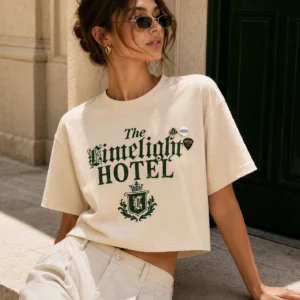 NEWTONE Tshirt Cropped limelight NATURAL