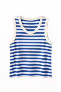MAJESTIC FILATURES-STRIPED TANK TOP PALOMBAGGIA